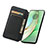 Leather Case Stands Fashionable Pattern Flip Cover Holder S06D for Motorola Moto Edge (2023) 5G