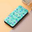 Leather Case Stands Fashionable Pattern Flip Cover Holder S06D for Motorola Moto Edge (2023) 5G Green