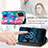 Leather Case Stands Fashionable Pattern Flip Cover Holder S06D for Nokia G100