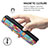 Leather Case Stands Fashionable Pattern Flip Cover Holder S06D for Samsung Galaxy S21 Plus 5G