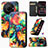 Leather Case Stands Fashionable Pattern Flip Cover Holder S06D for Sharp Aquos R8s Pro