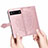 Leather Case Stands Fashionable Pattern Flip Cover Holder S07D for Google Pixel 6a 5G