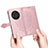 Leather Case Stands Fashionable Pattern Flip Cover Holder S07D for Huawei Honor Magic3 5G