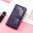 Leather Case Stands Fashionable Pattern Flip Cover Holder S07D for Huawei Honor Magic5 Pro 5G