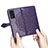 Leather Case Stands Fashionable Pattern Flip Cover Holder S07D for Huawei Honor V40 5G