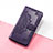 Leather Case Stands Fashionable Pattern Flip Cover Holder S07D for Huawei Honor V40 5G