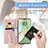 Leather Case Stands Fashionable Pattern Flip Cover Holder S07D for Motorola Moto Edge (2023) 5G