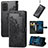 Leather Case Stands Fashionable Pattern Flip Cover Holder S07D for Nokia G100