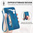 Leather Case Stands Fashionable Pattern Flip Cover Holder S07D for Samsung Galaxy S21 Plus 5G