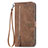 Leather Case Stands Fashionable Pattern Flip Cover Holder S07D for Samsung Galaxy S21 Plus 5G