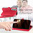 Leather Case Stands Fashionable Pattern Flip Cover Holder S07D for Samsung Galaxy S24 Plus 5G