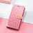 Leather Case Stands Fashionable Pattern Flip Cover Holder S08D for Huawei Honor X30i