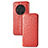 Leather Case Stands Fashionable Pattern Flip Cover Holder S09D for Huawei Honor Magic3 5G Red