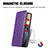 Leather Case Stands Fashionable Pattern Flip Cover Holder S09D for Huawei Honor Magic3 Pro 5G