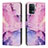 Leather Case Stands Fashionable Pattern Flip Cover Holder Y01X for Oppo F19 Pro
