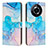 Leather Case Stands Fashionable Pattern Flip Cover Holder Y01X for Realme 11 Pro+ Plus 5G Sky Blue