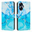 Leather Case Stands Fashionable Pattern Flip Cover Holder Y01X for Realme Narzo N55