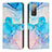 Leather Case Stands Fashionable Pattern Flip Cover Holder Y01X for Samsung Galaxy S20 FE 4G