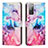 Leather Case Stands Fashionable Pattern Flip Cover Holder Y01X for Samsung Galaxy S20 FE 4G Mixed