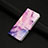 Leather Case Stands Fashionable Pattern Flip Cover Holder Y01X for Xiaomi POCO C31 Purple