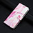 Leather Case Stands Fashionable Pattern Flip Cover Holder Y01X for Xiaomi Poco F5 Pro 5G Pink