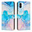 Leather Case Stands Fashionable Pattern Flip Cover Holder Y01X for Xiaomi Redmi A2 Plus Sky Blue