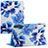 Leather Case Stands Fashionable Pattern Flip Cover Holder Y02B for Apple iPad 10.2 (2019) Blue