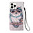 Leather Case Stands Fashionable Pattern Flip Cover Holder Y02B for Apple iPhone 13 Pro Max Mixed