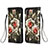 Leather Case Stands Fashionable Pattern Flip Cover Holder Y02B for Samsung Galaxy A01 SM-A015