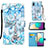 Leather Case Stands Fashionable Pattern Flip Cover Holder Y02B for Samsung Galaxy A02