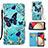 Leather Case Stands Fashionable Pattern Flip Cover Holder Y02B for Samsung Galaxy A03s