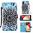 Leather Case Stands Fashionable Pattern Flip Cover Holder Y02B for Samsung Galaxy A03s