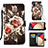 Leather Case Stands Fashionable Pattern Flip Cover Holder Y02B for Samsung Galaxy A03s