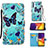 Leather Case Stands Fashionable Pattern Flip Cover Holder Y02B for Samsung Galaxy A05s Sky Blue