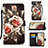 Leather Case Stands Fashionable Pattern Flip Cover Holder Y02B for Samsung Galaxy A12 5G