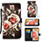 Leather Case Stands Fashionable Pattern Flip Cover Holder Y02B for Samsung Galaxy A42 5G