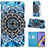 Leather Case Stands Fashionable Pattern Flip Cover Holder Y02B for Samsung Galaxy A51 5G