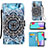 Leather Case Stands Fashionable Pattern Flip Cover Holder Y02B for Samsung Galaxy A52 4G Mixed