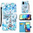 Leather Case Stands Fashionable Pattern Flip Cover Holder Y02B for Samsung Galaxy A71 5G