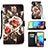 Leather Case Stands Fashionable Pattern Flip Cover Holder Y02B for Samsung Galaxy A71 5G