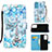 Leather Case Stands Fashionable Pattern Flip Cover Holder Y02B for Samsung Galaxy A73 5G