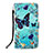 Leather Case Stands Fashionable Pattern Flip Cover Holder Y02B for Samsung Galaxy A73 5G Sky Blue