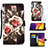Leather Case Stands Fashionable Pattern Flip Cover Holder Y02B for Samsung Galaxy A82 5G Black