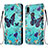 Leather Case Stands Fashionable Pattern Flip Cover Holder Y02B for Samsung Galaxy M01s