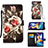 Leather Case Stands Fashionable Pattern Flip Cover Holder Y02B for Samsung Galaxy M11