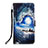 Leather Case Stands Fashionable Pattern Flip Cover Holder Y02B for Samsung Galaxy Note 20 5G