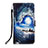 Leather Case Stands Fashionable Pattern Flip Cover Holder Y02B for Samsung Galaxy Quantum2 5G