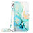 Leather Case Stands Fashionable Pattern Flip Cover Holder Y02B for Samsung Galaxy Z Fold5 5G