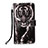 Leather Case Stands Fashionable Pattern Flip Cover Holder Y02B for Xiaomi Mi 11X 5G Black