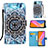 Leather Case Stands Fashionable Pattern Flip Cover Holder Y02B for Xiaomi POCO C31